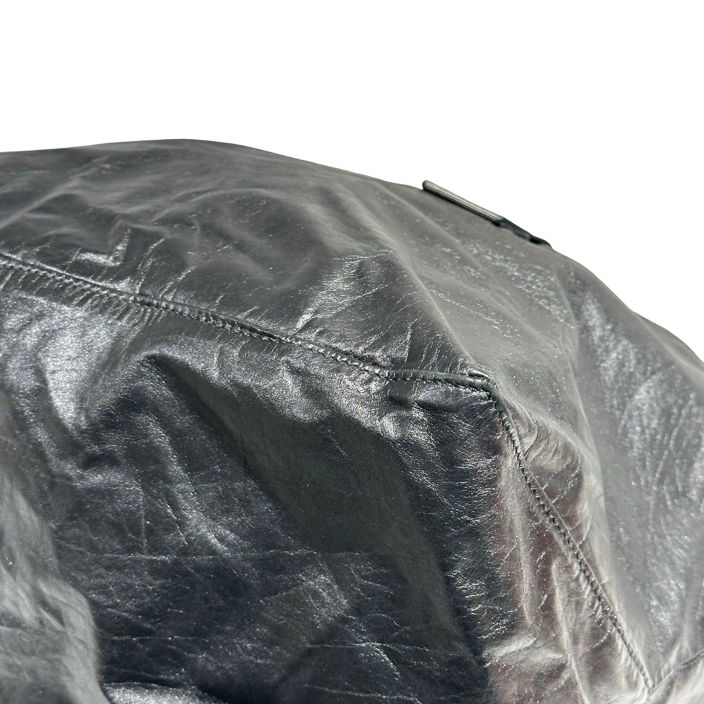 LOEWE FOLD SHOPPER BAG BLACK LAMBSKIN [3001376]