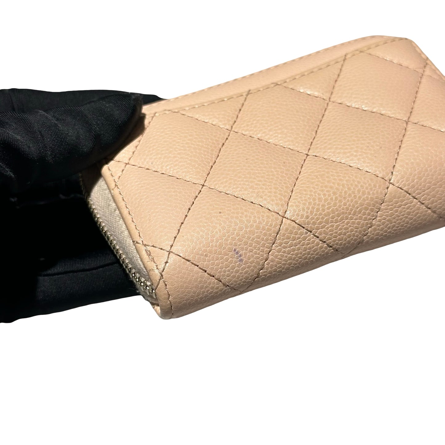 Used CHANEL Card holder Pink GHW