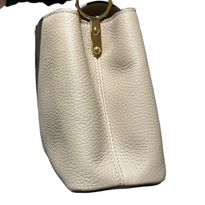 Used LOUIS VUITTON Capucines BB Two Way Shoulder Bag Grey GHW