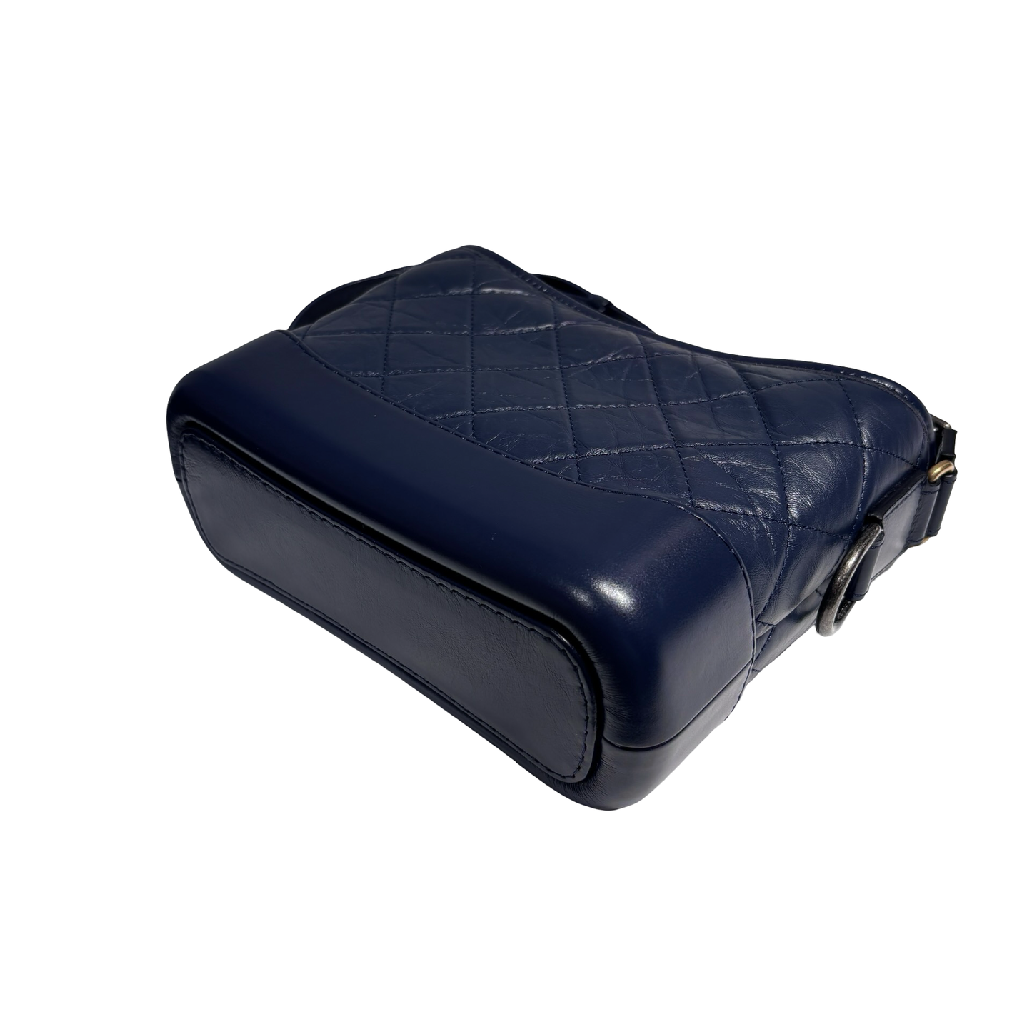 CHANEL GABRIELLE SMALL NAVY CHAIN SHOULDER BAG[3000221]