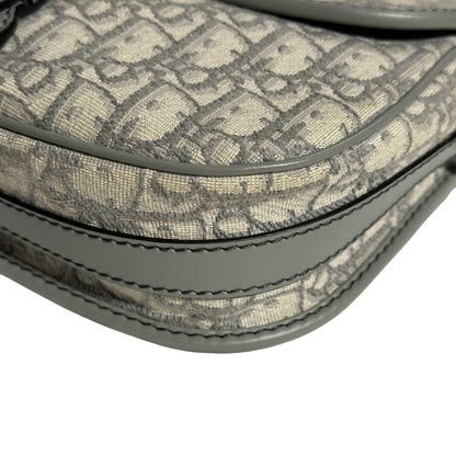 Used DIOR Grey White GHW Used Dior Bobby Cross Body Bag Gray GHW