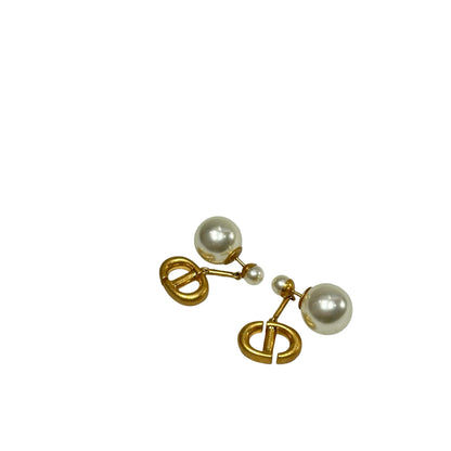 Unused DIOR Earrings White Gold