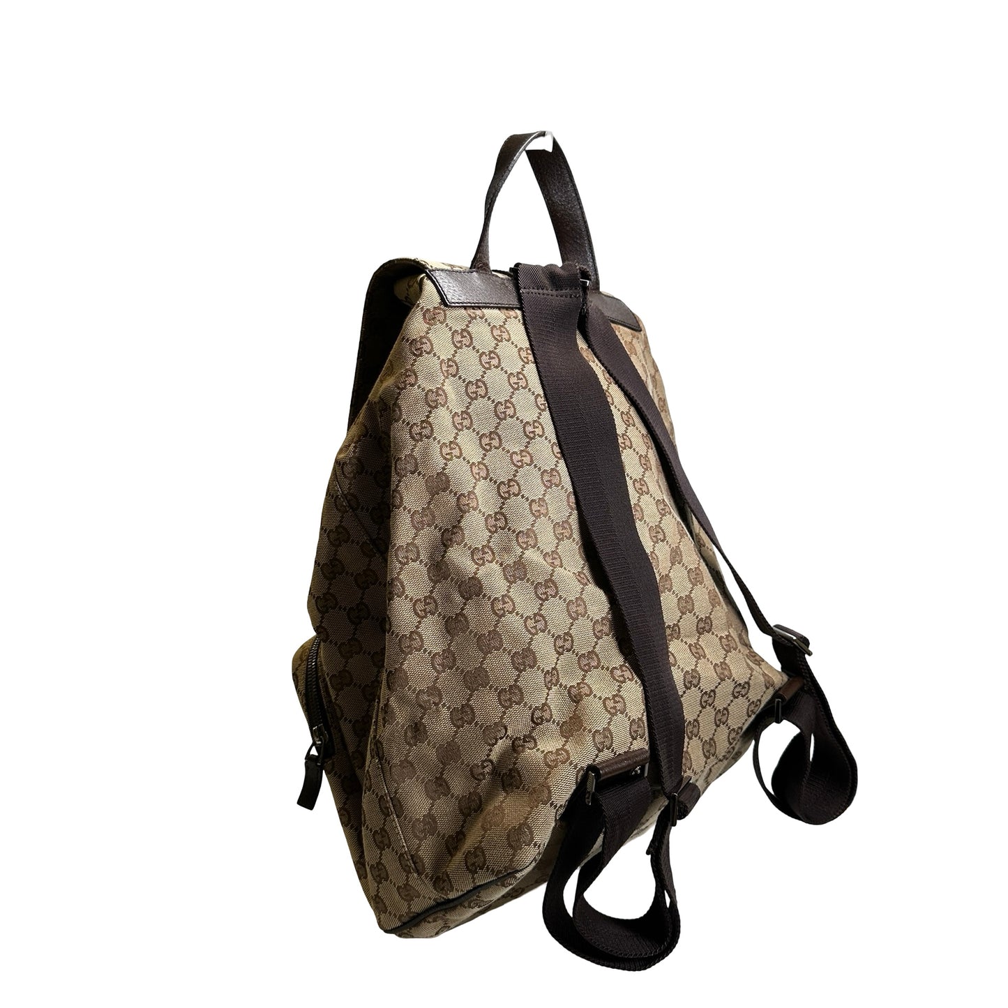 Used GUCCI GG Canvas GG Canvas Backpack Backpack Brown Beige