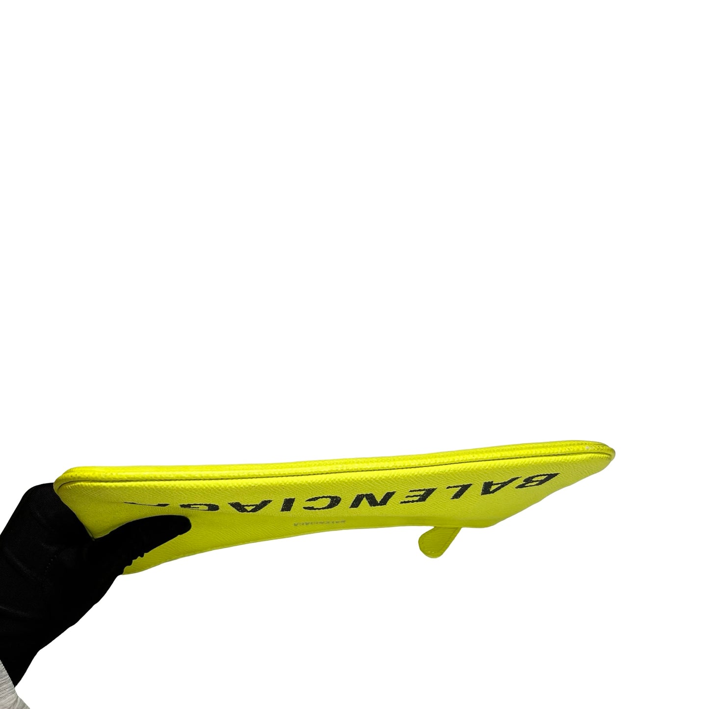 BALENCIAGA Ville Pouch Clutch Neon Yellow