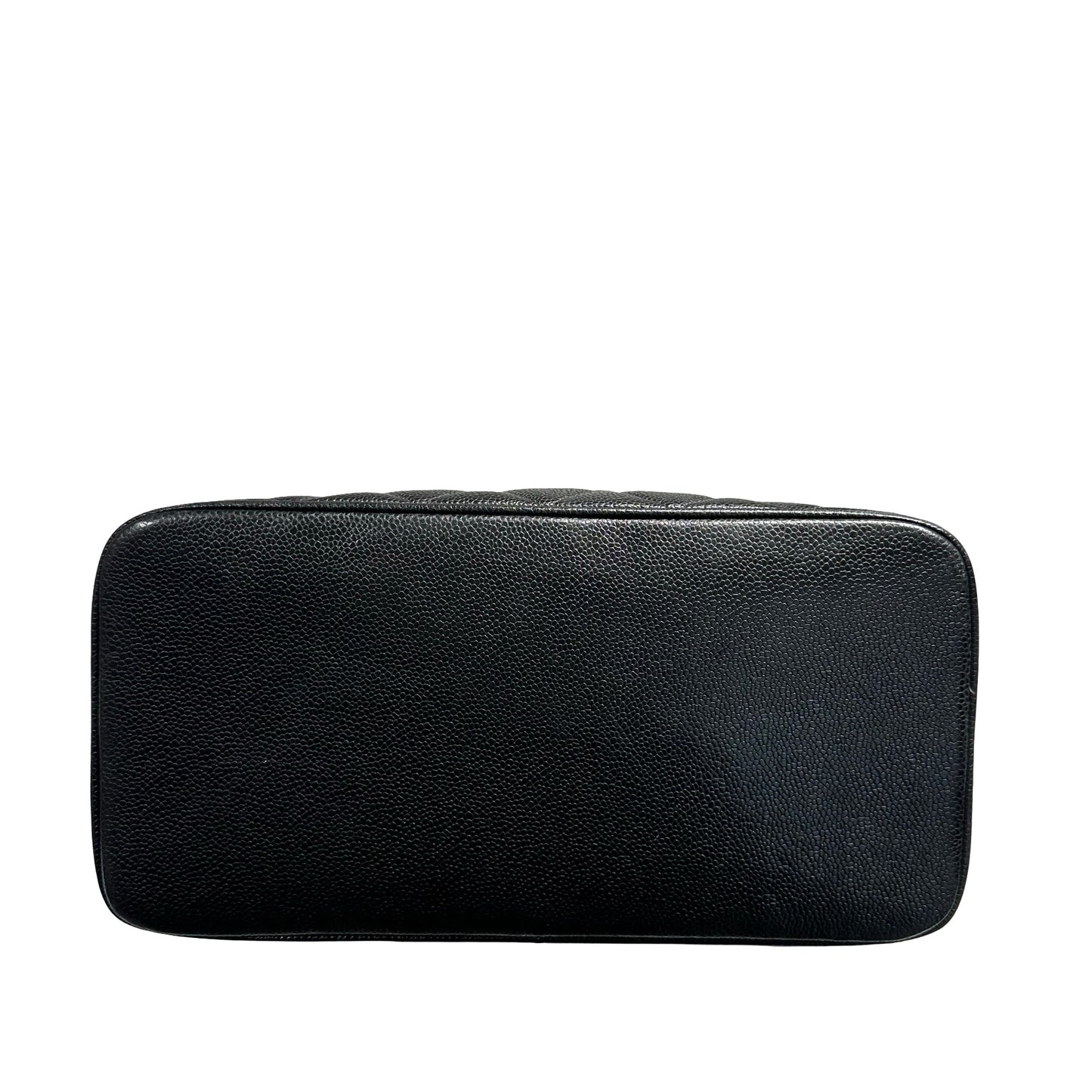 CHANEL BLACK GHW CAVIAR MEDALLION TOTE [3000273]