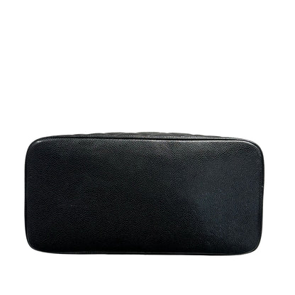 CHANEL BLACK GHW CAVIAR MEDALLION TOTE [3000273]