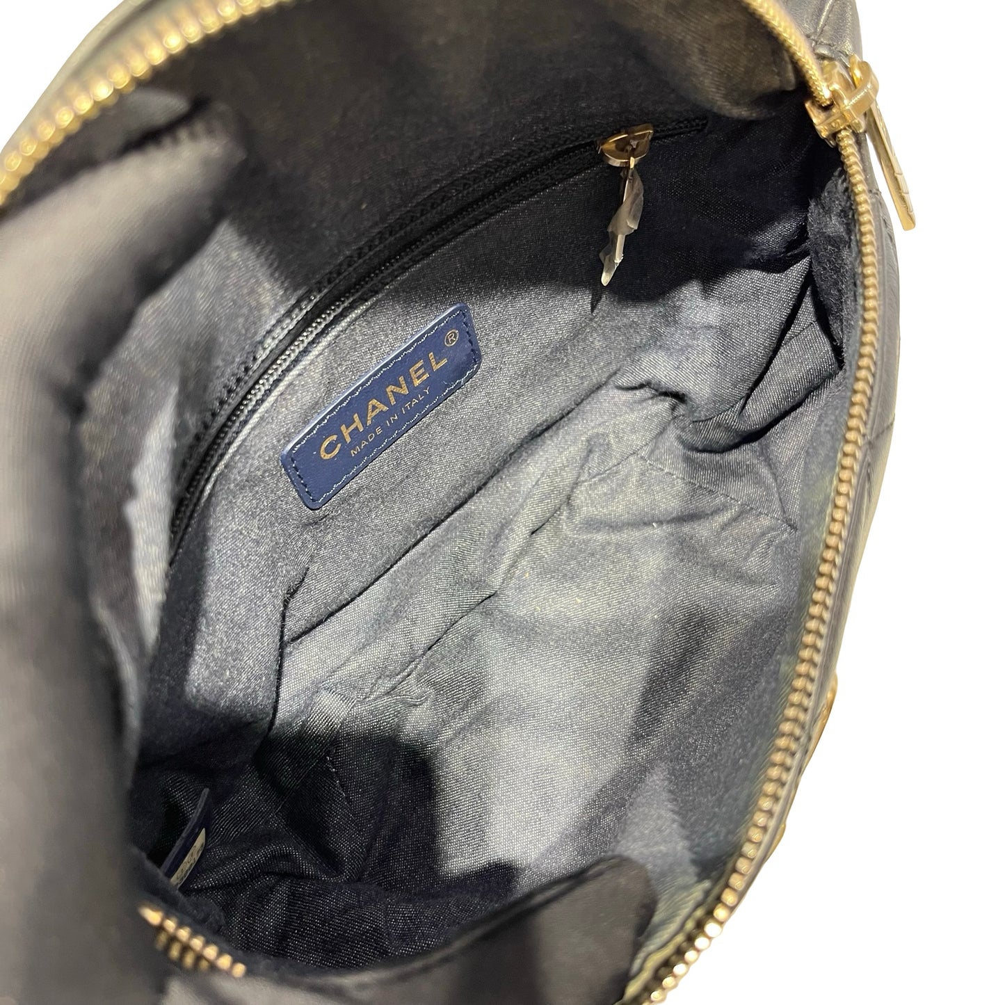 Used CHANEL Belt bag Black GHW