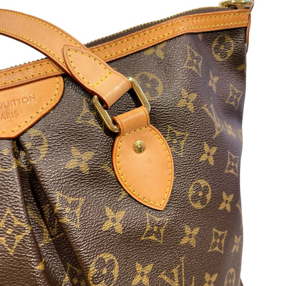 Used LOUIS VUITTON CANVAS PALERIMO Shoulder Bag BROWN GHW