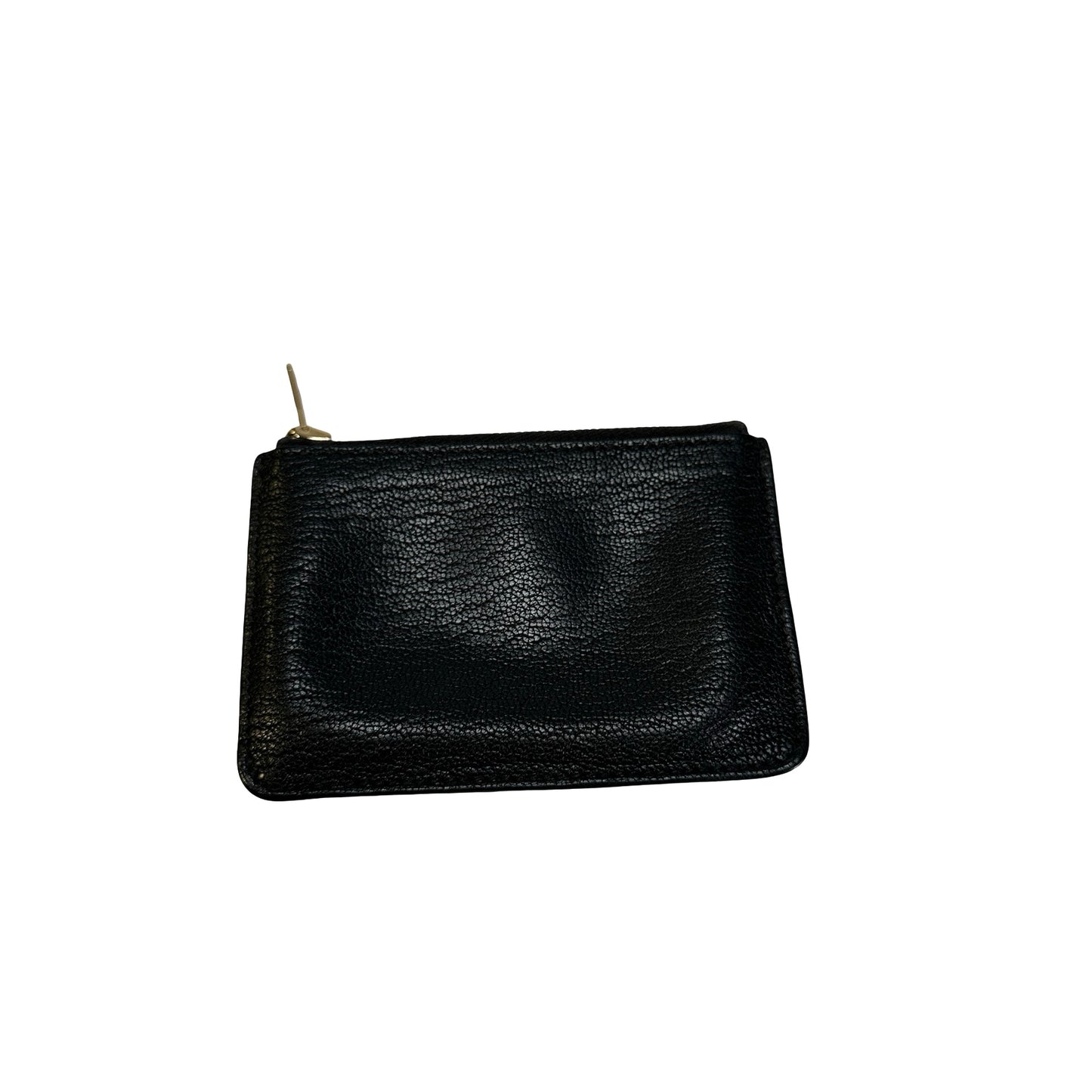 Used HERMES Leather Roulis Wallet Black Beige Gold