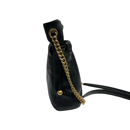 CHANEL BUCKET BAG BLACK GHW [3001201]
