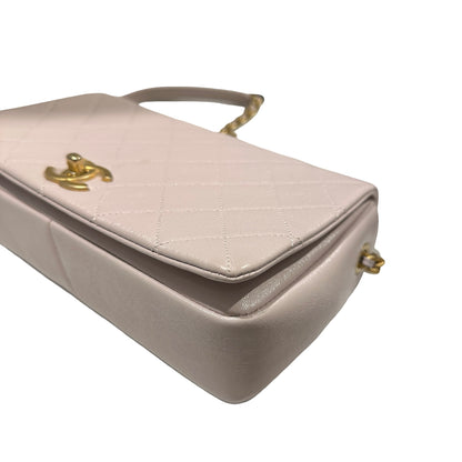 Used CHANEL Quilted Caviar 20B small fashion therapy flap bag Chain Shoulder Bag Light Purple