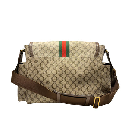 Used GUCCI Canvas Cross Body Bag Brown