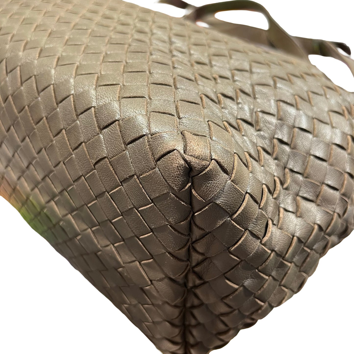 Used Bottega Veneta Calfskin Leather Tote Bag Brown
