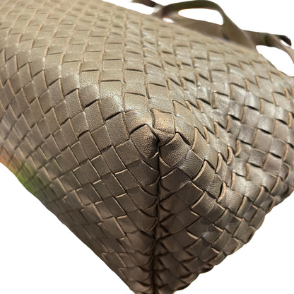 Used Bottega Veneta Calfskin Leather Tote Bag Brown