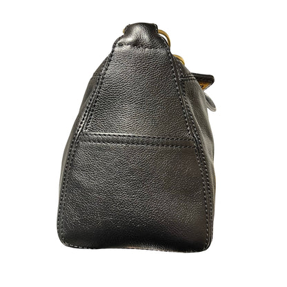 Used CHANEL Vintage Hobo Hobo Bag Black GHW