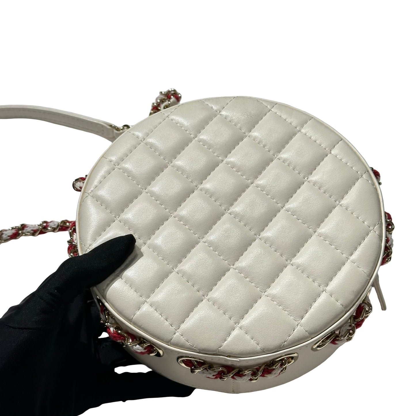 Used CHANEL Coco Lifesaver Small Round Bag Crossbody Bag