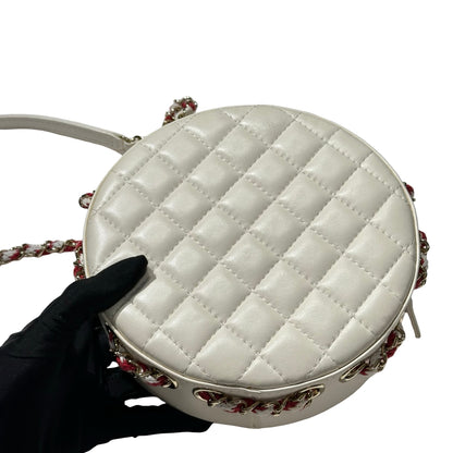 Used CHANEL Coco Lifesaver Small Round Bag Crossbody Bag