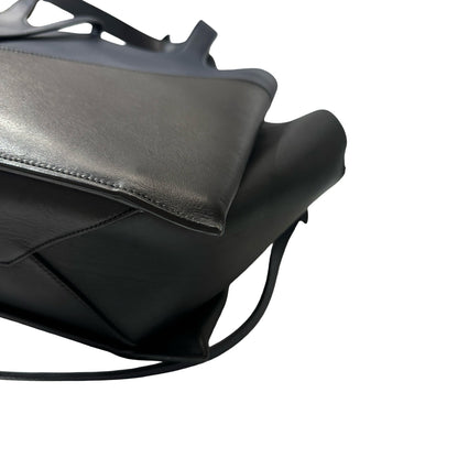 Used CÉLINE Shoulder Shoulder Bag Black Navy Blue