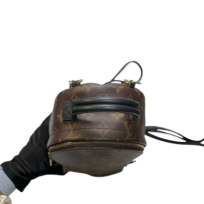 Used LOUIS VUITTON Monogram Backpack Brown Black GHW