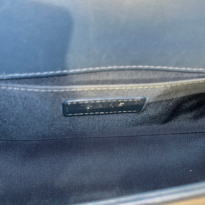 CHANEL BOY 25CM BLUE PHW CHAIN SHOULDER BAG [3001751]