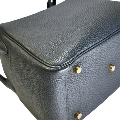 Used HERMES Tc Lindy 26 Shoulder Bag Black Ghw