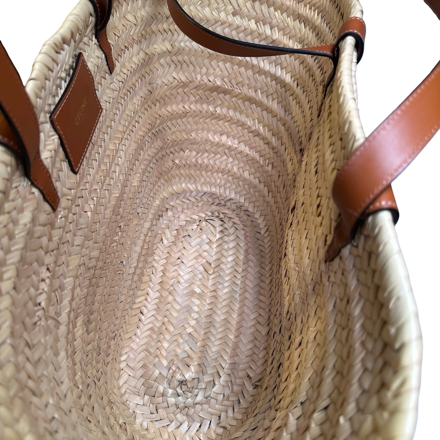 Used CÉLINE 竹編 Tote Bag Beige