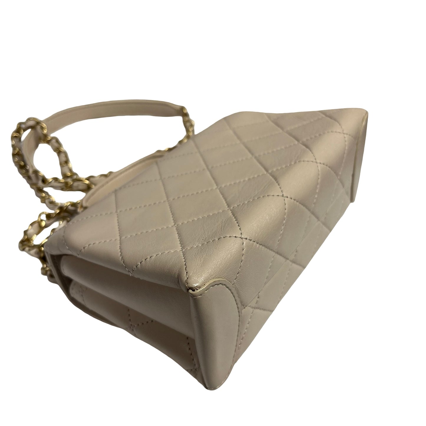 CHANEL LAMBSKIN TRENDY SPIRIT TOP HANDLE CHAIN SHOULDER BAG[3001187]