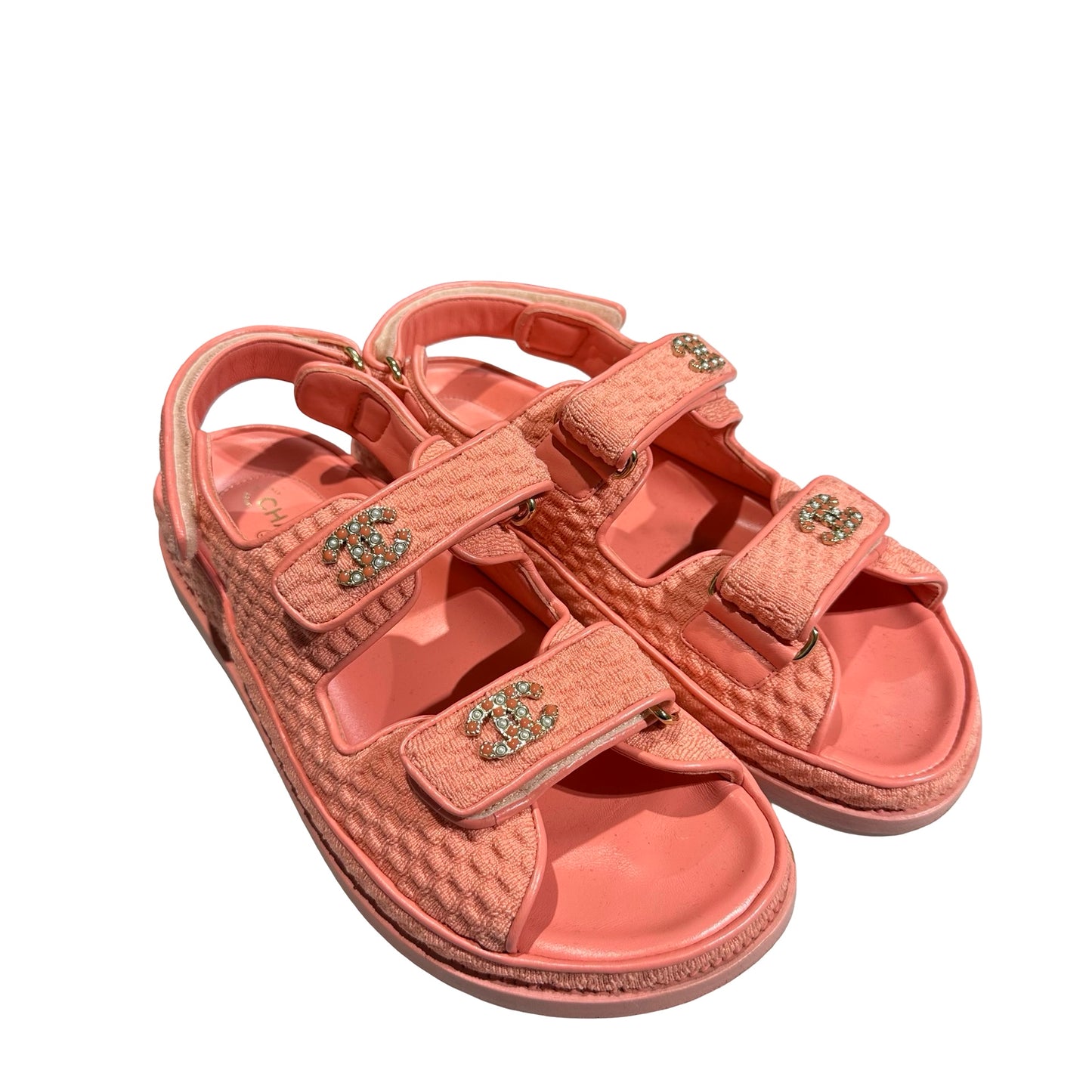 Used CHANEL Sandals Pink