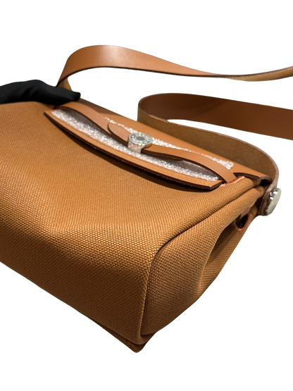Brand New HERMES Mini Herbag Shoulder Bag Gold PHW