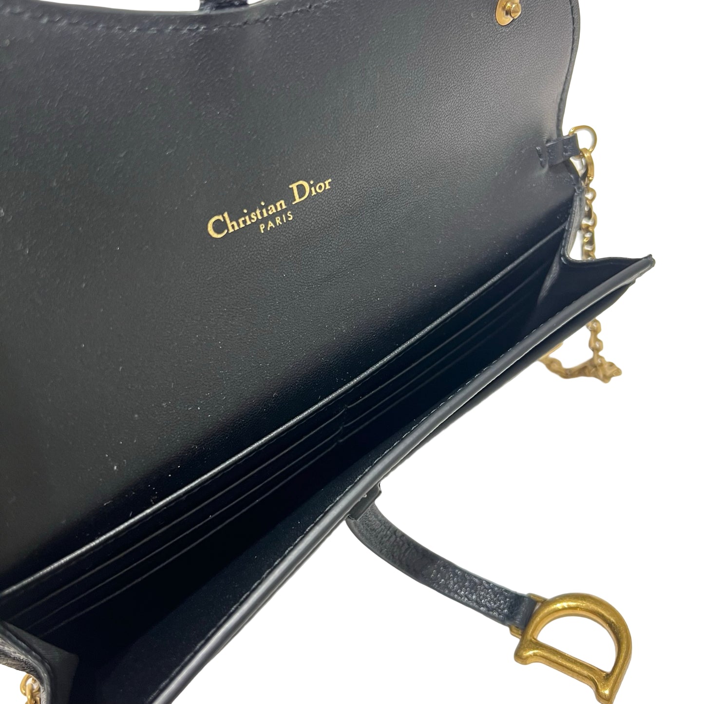 Calfskin SADDLE BAG  Chain Shoulder Bag [101393]