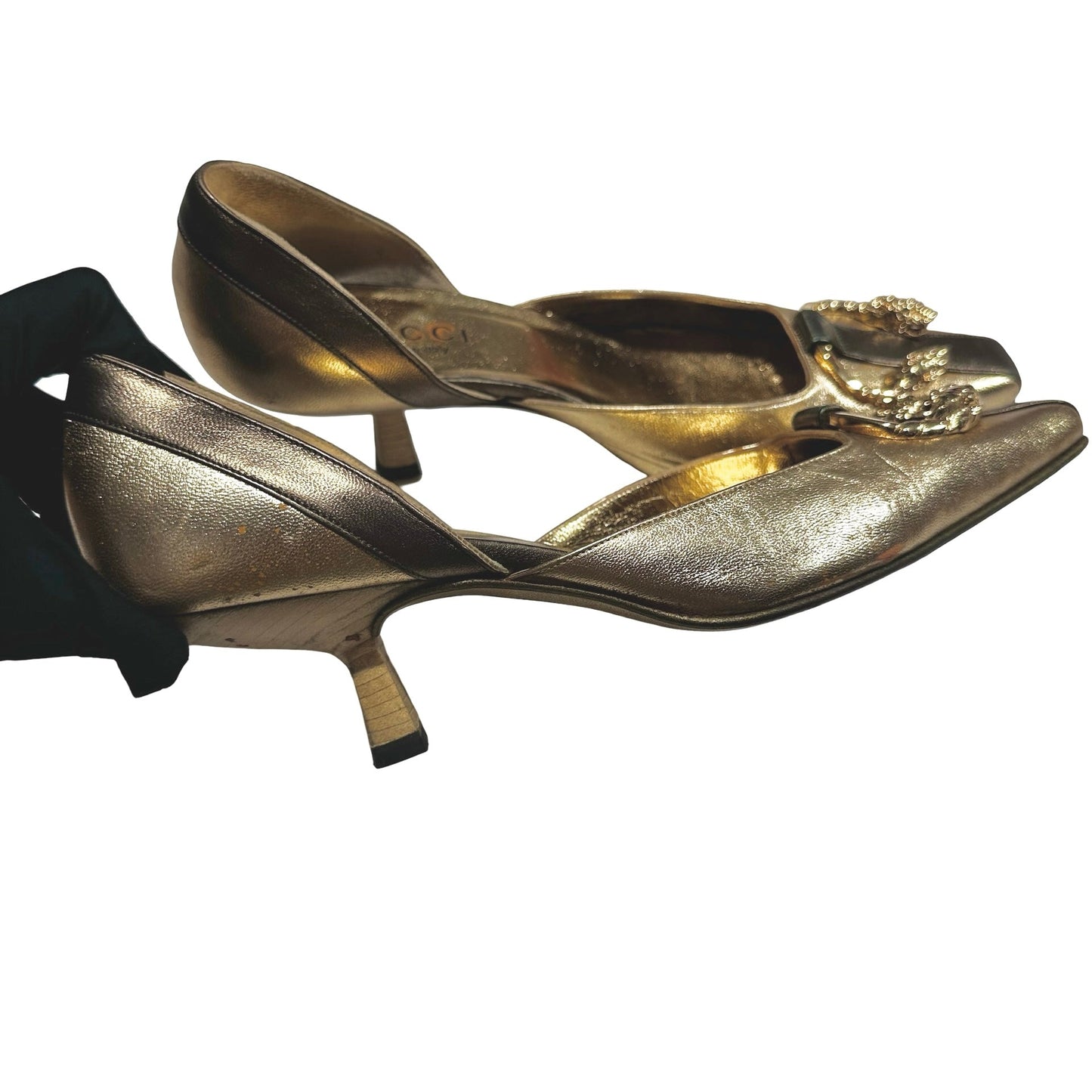 Used Gucci Heels Heels Gold
