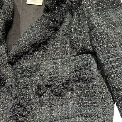 CHANEL BLACK TWEED JACKET [20002012]