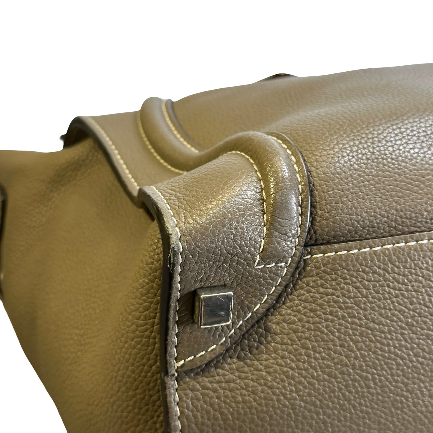 Used CELINE Leather Phantom Handbag Taupe
