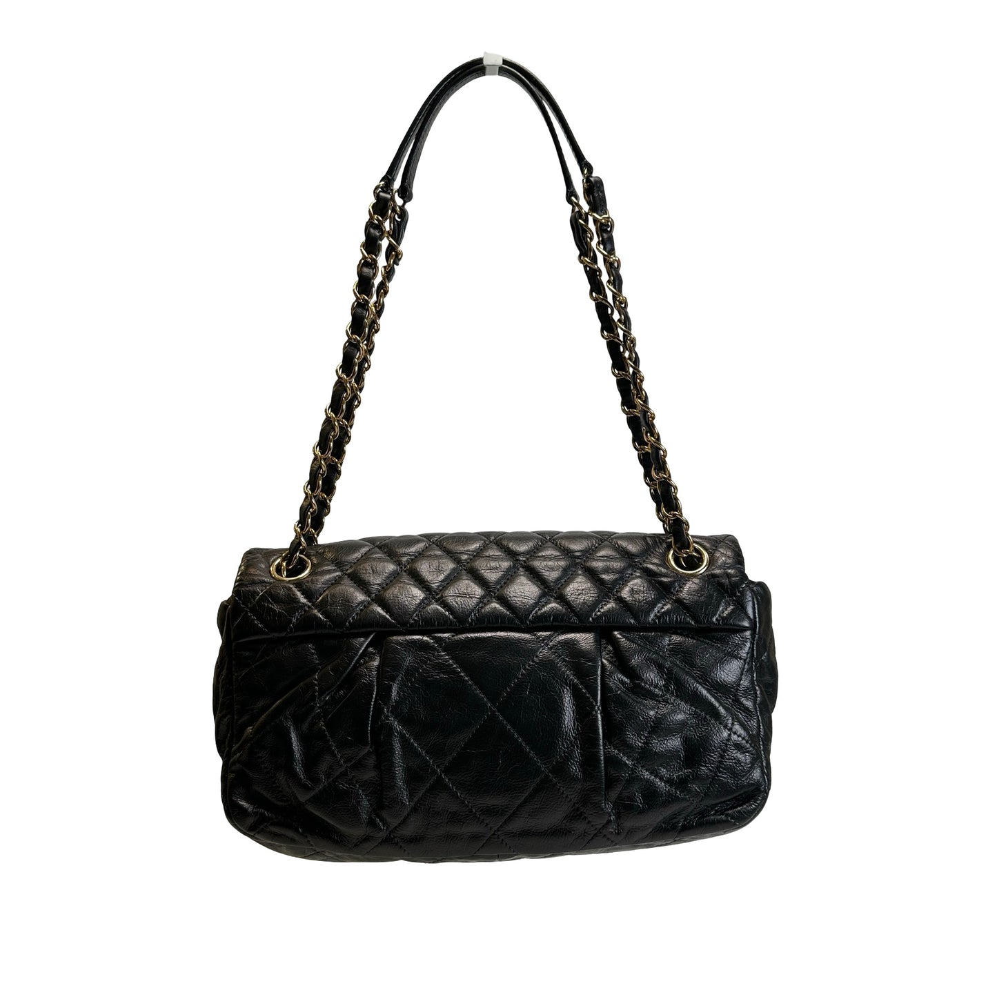 Used CHANEL Quilted Leather Quilted Bag Chain Shoulder Bag Black