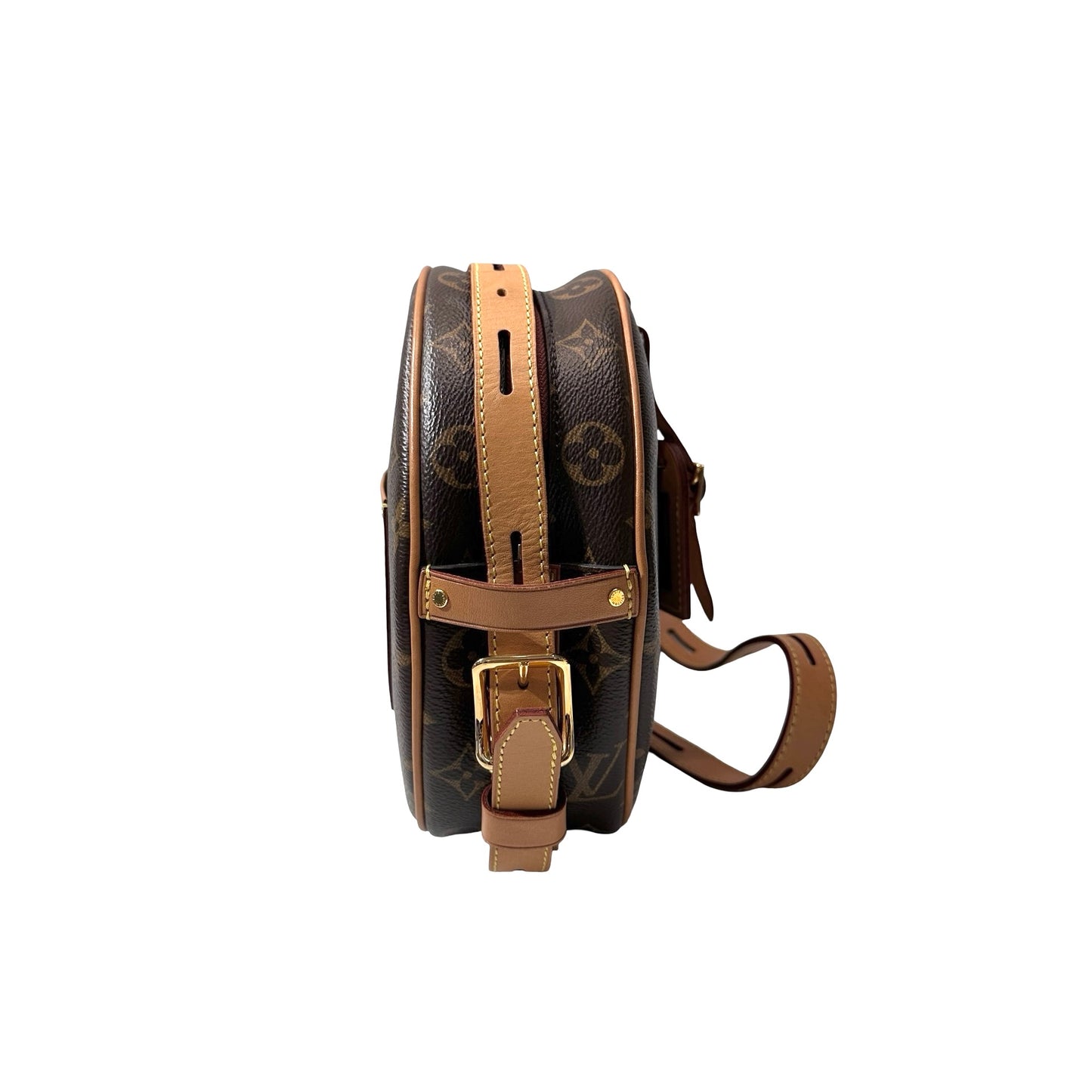Used Louis Vuitton Monogram Eclipse Coated Canvas Shoulder Bag Brown GHW