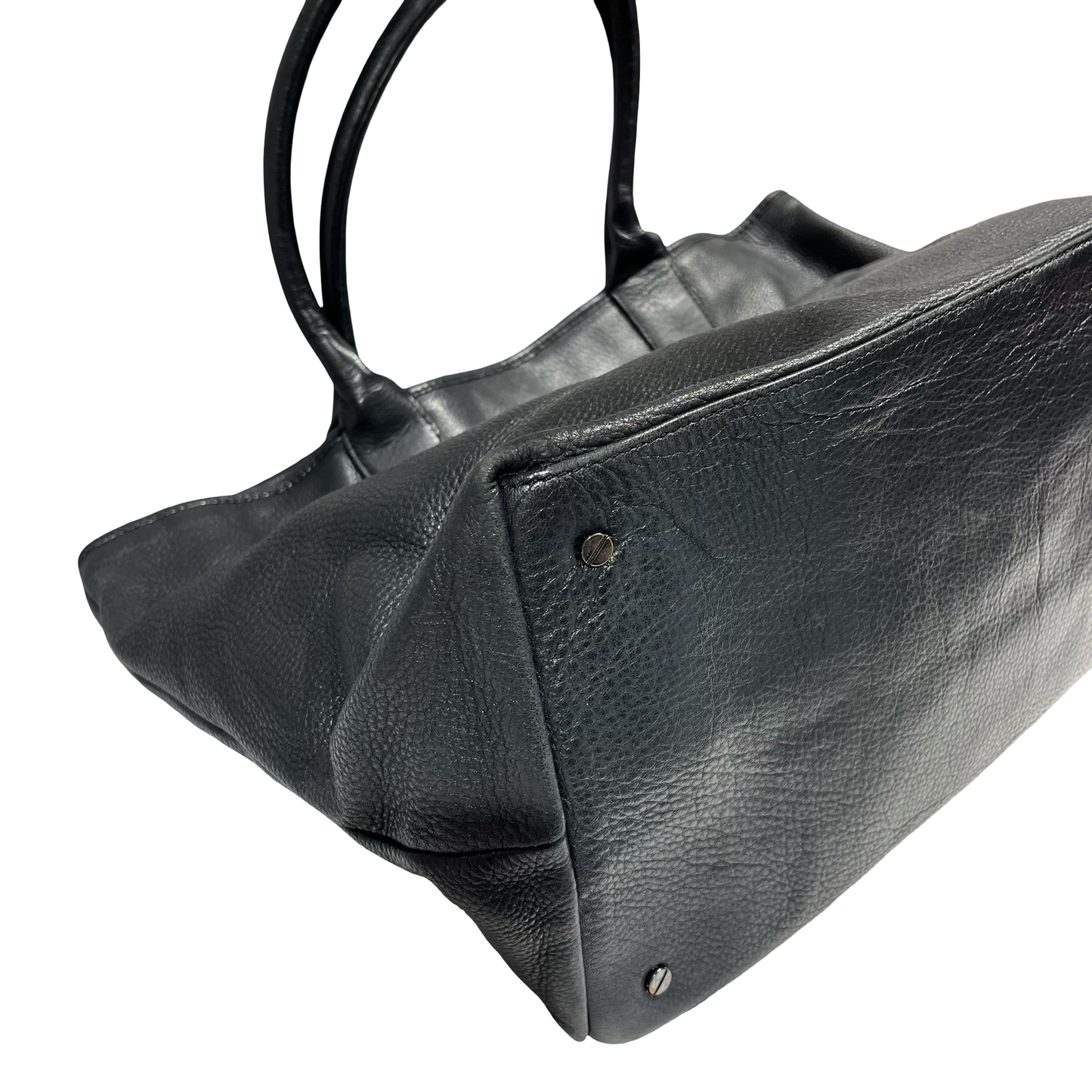 TORY BURCH BLACK LEATHER TOTE BAG [3000659]
