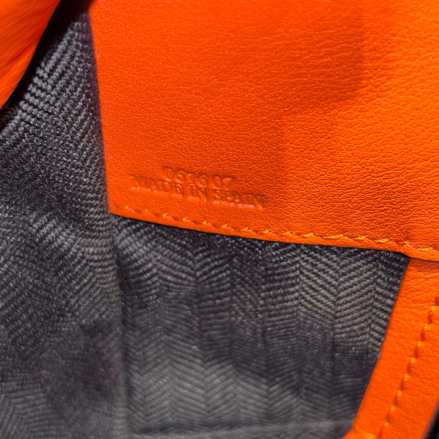 Used LOEWE Hammock small Crossbody Bag Orange