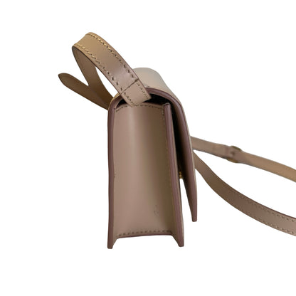 Used BURBERRY Calfskin TB Bag Shoulder Bag Beige