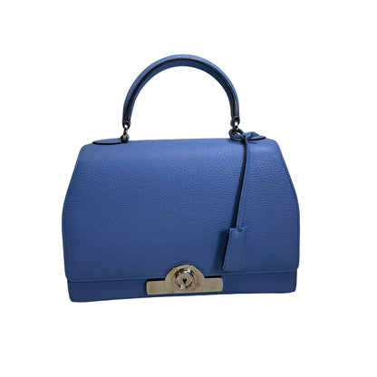 Used MOYNAT Taurillon Rejane Handbag Blue