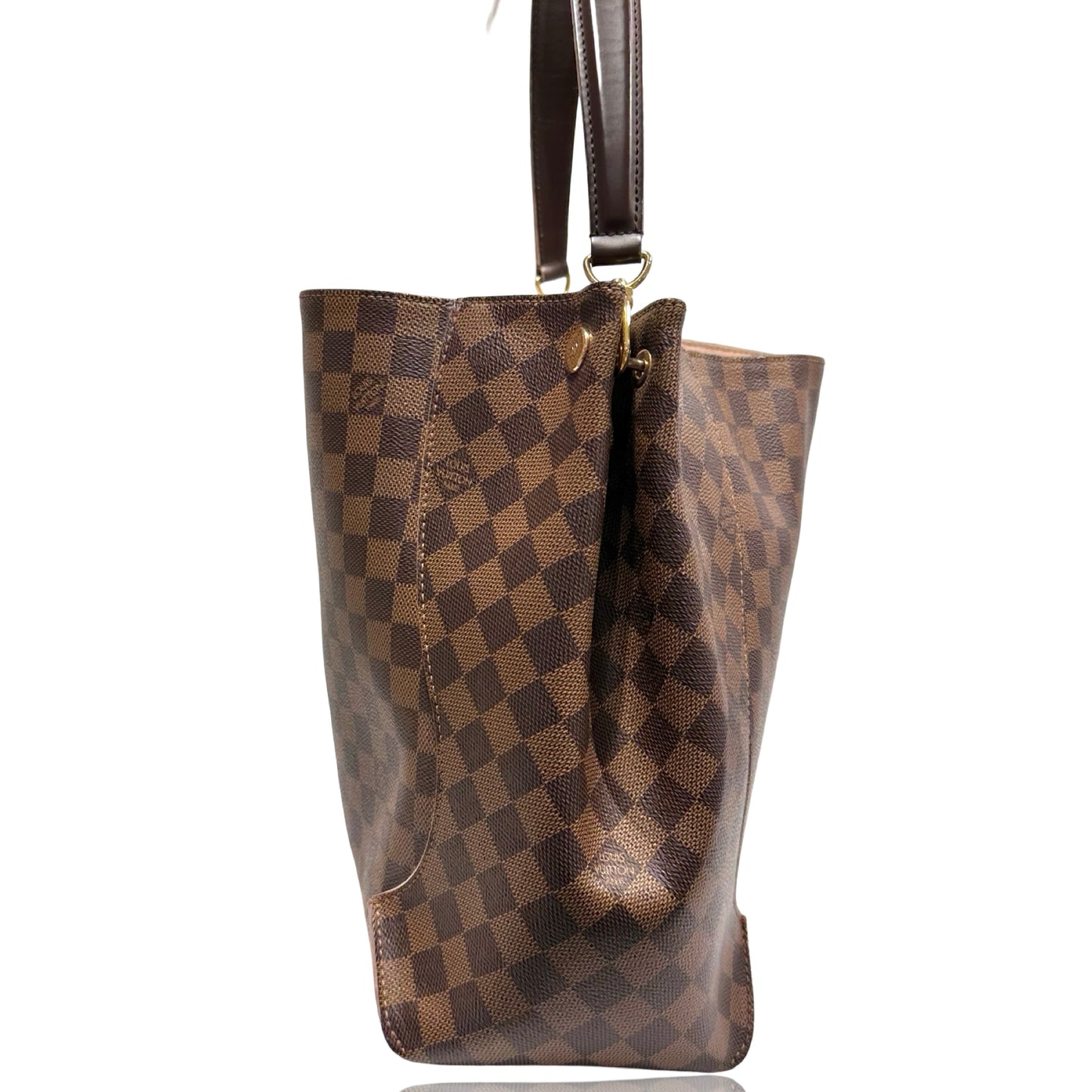 Used LOUIS VUITTON Monogram coated canvas Damier Cassa Hobo Shoulder Bag Brown GHW
