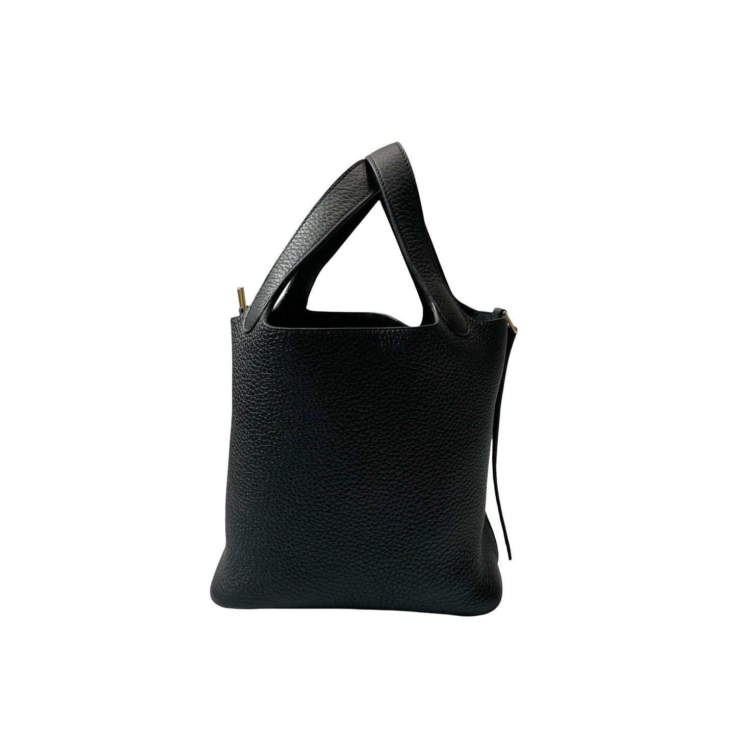 Unused HERMÈS Picotin 18 Handbag Black GHW