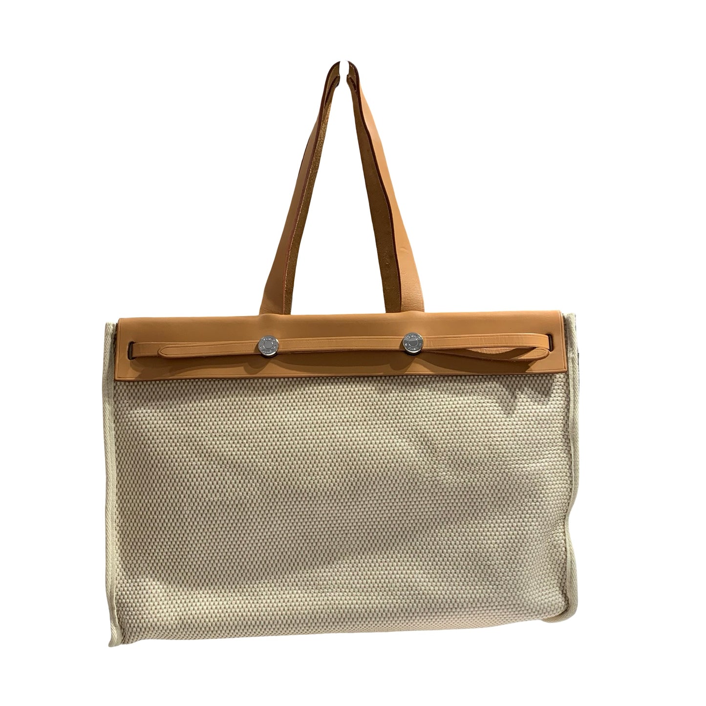 HERMES HERBAG CABAS MM TOILE HAND BAG [A04202]