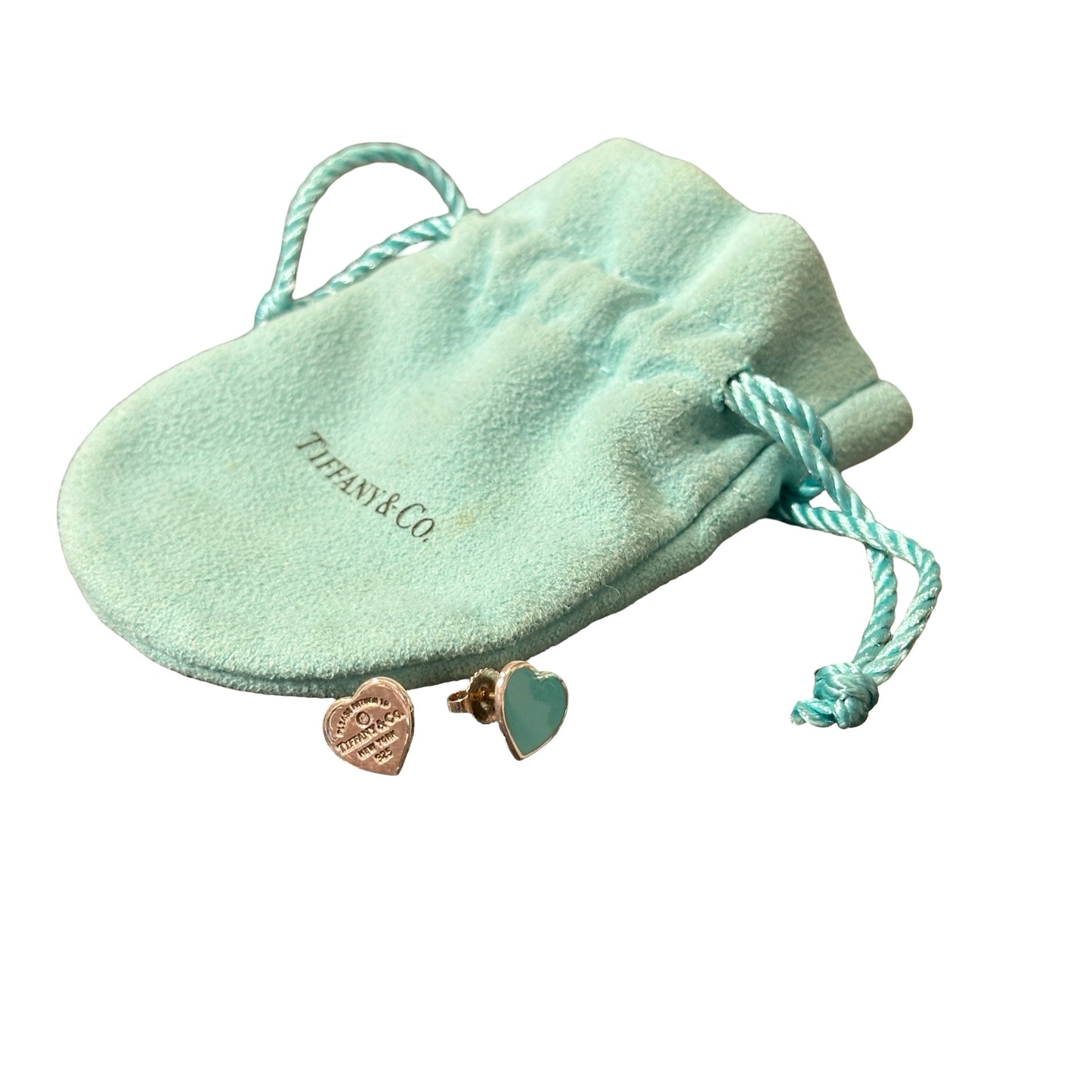 Used TIFFANY & CO. Earrings Silver Tiffany blue