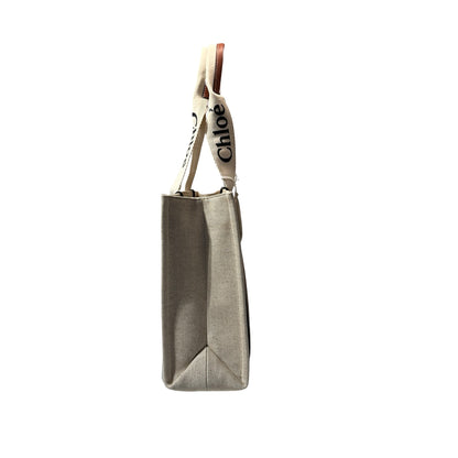 New Chole Medium Tote Tote Bag Beige