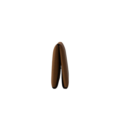 New HERMÈS Calvi Duo Card Holder Brown