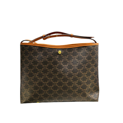 Used CÉLINE Tote Brown GHW Tote Bag Brown