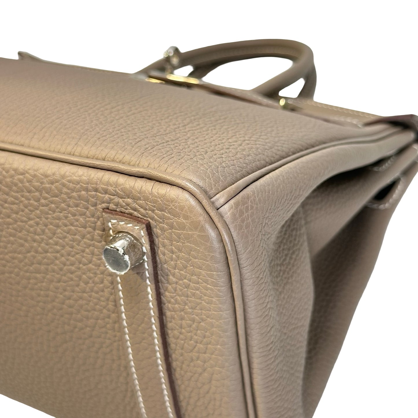 Used HERMES Birkin 25 Handbag Etoupe PHW