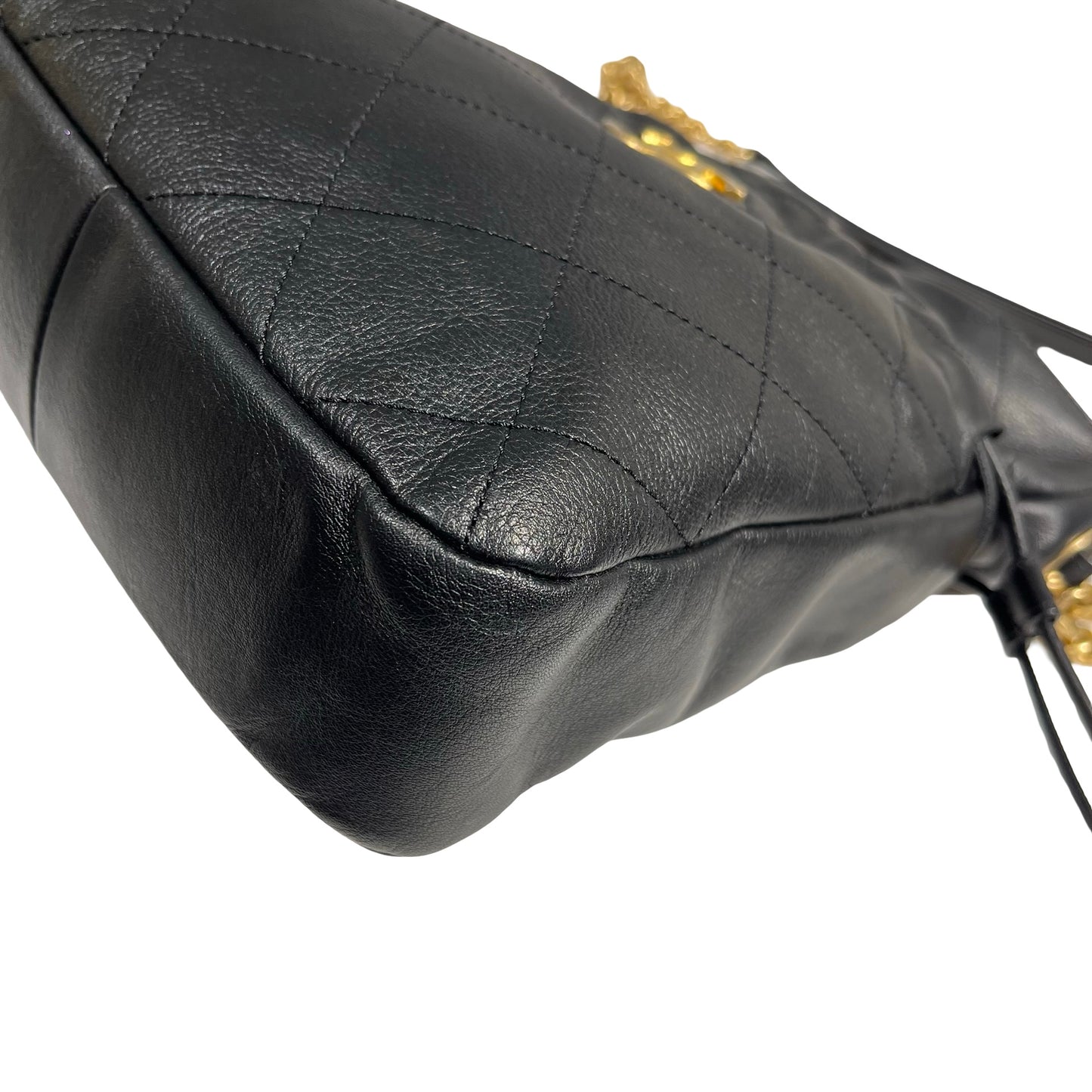 CHANEL BUCKET BAG BLACK GHW [3001201]