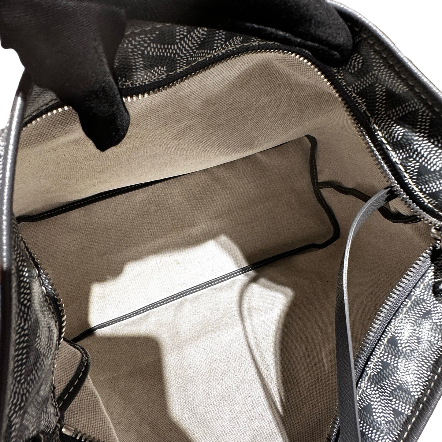 Used GOYARD Canvas Hobo Hobo Bag Grey