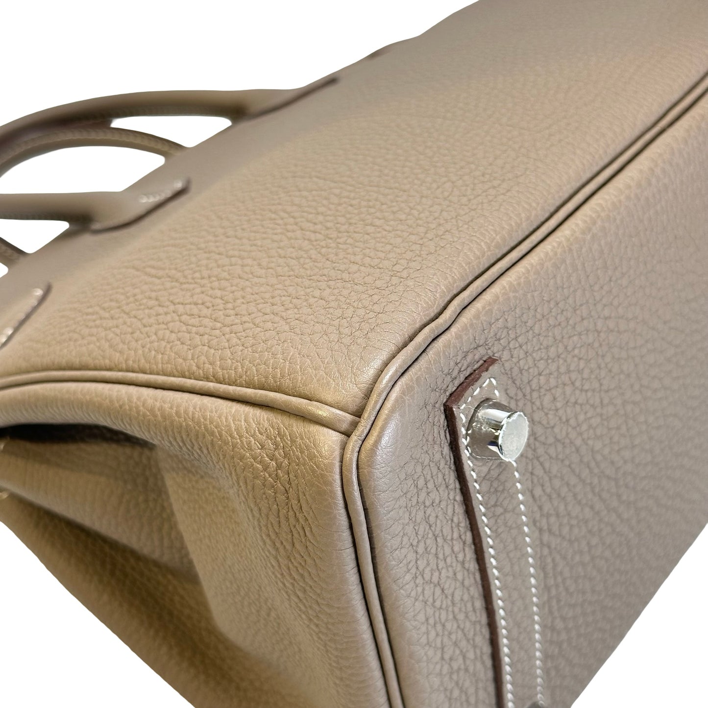 Used HERMES Birkin 25 Handbag Etoupe PHW